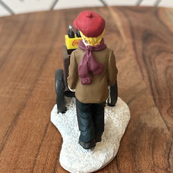 Vintage 1996 Coca Cola Town Square Collection Vendor Boy 64339 Christmas Village - Picture 11 of 16